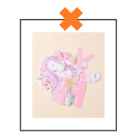 Papieren slinger Happy Birthday Unicorn II